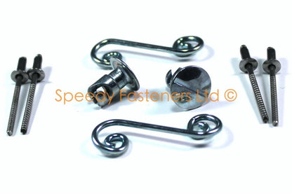 2x Dzus Fairing Quick Release Fastener Quarter Turn Slotted for Suzuki GSXR