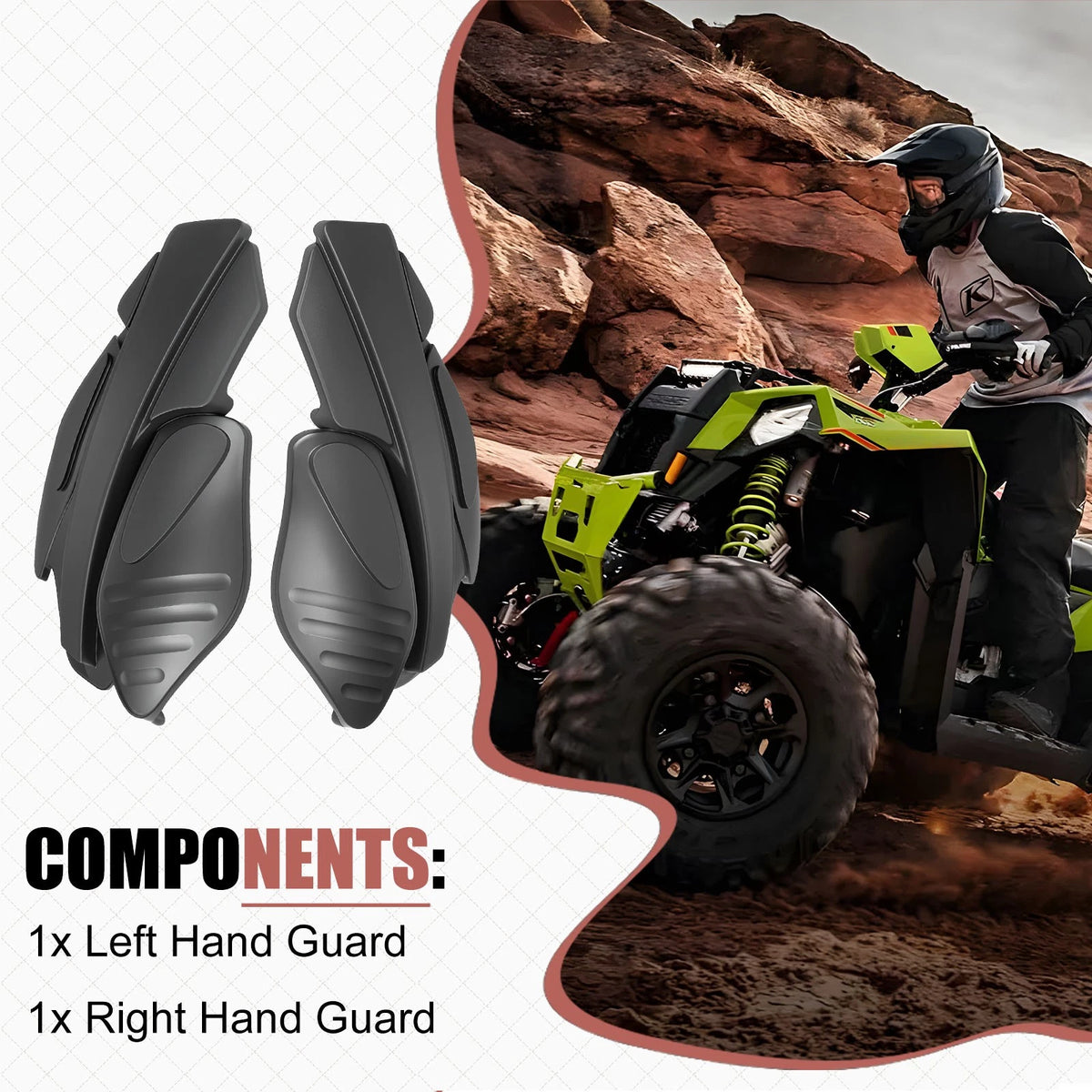 Hand Guard for Polaris Sportsman 800/Scrambler 850 (2007-2024)