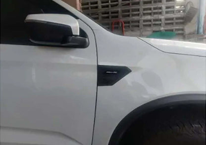 Black Side Door Air Vent Fender Cover for Isuzu MU-X (2021-2024)