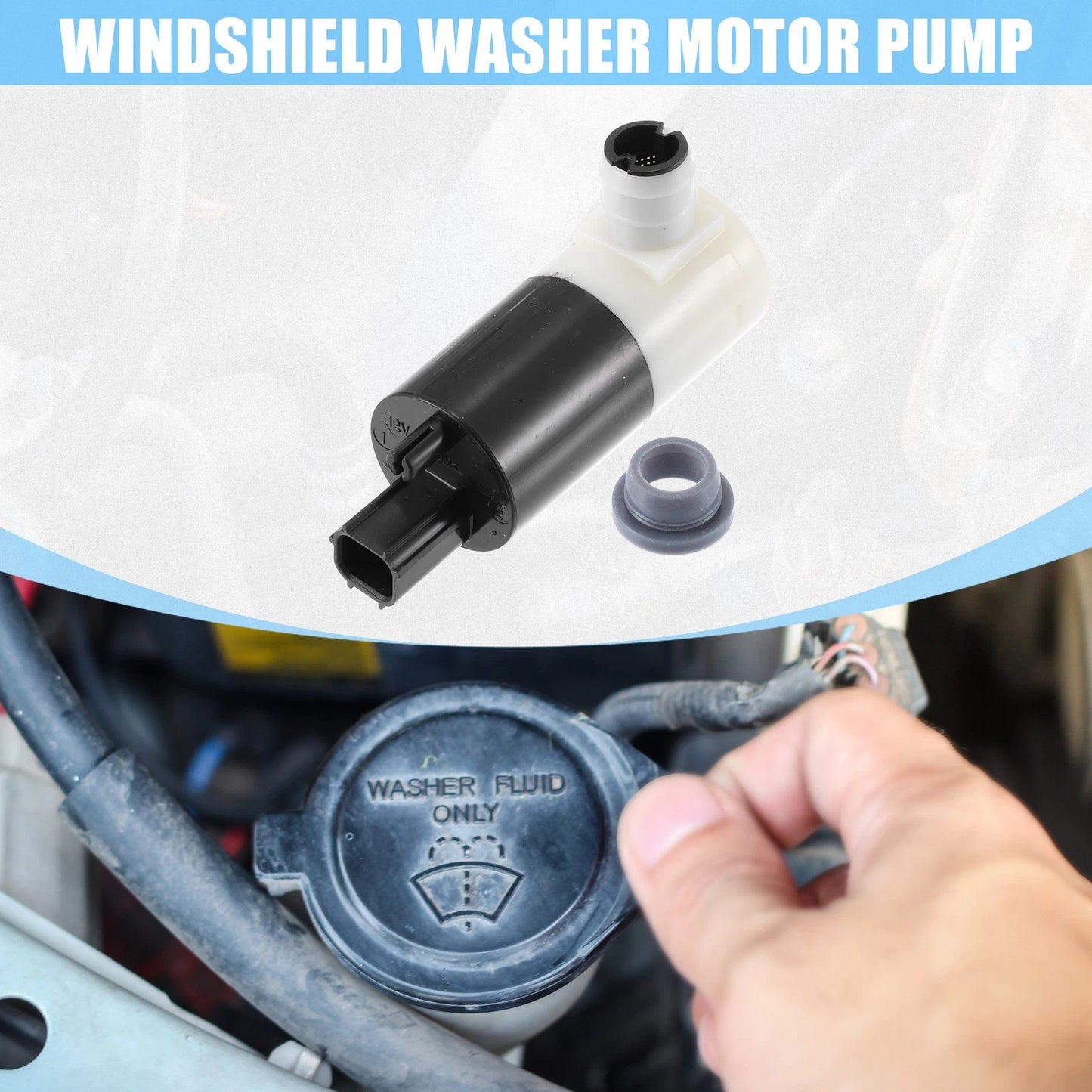 Windshield Washer Pump for Chrysler 300M Base for Dodge Intrepid ES Black