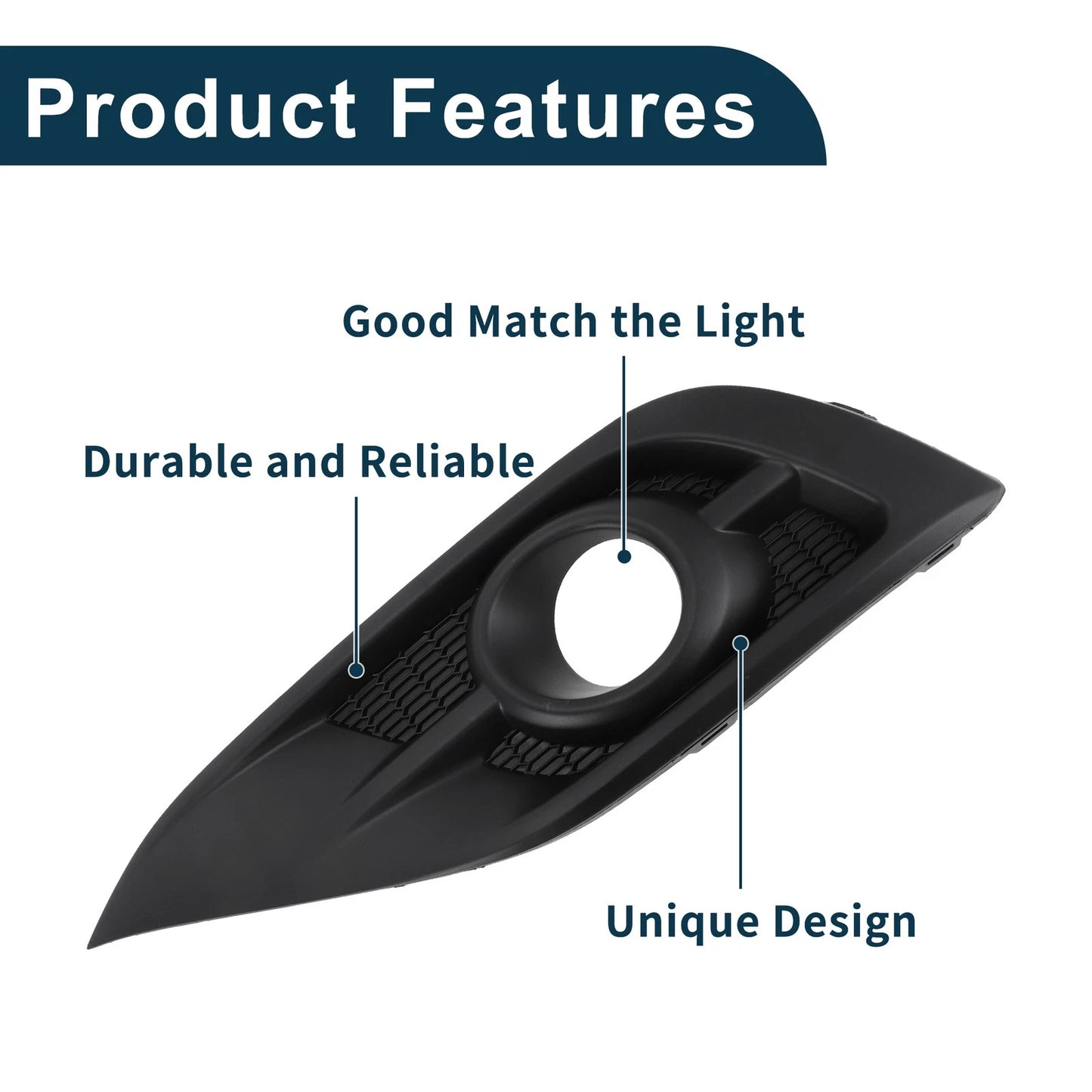 Front Left Fog Light Grill for Honda CR-V (2012-2014)