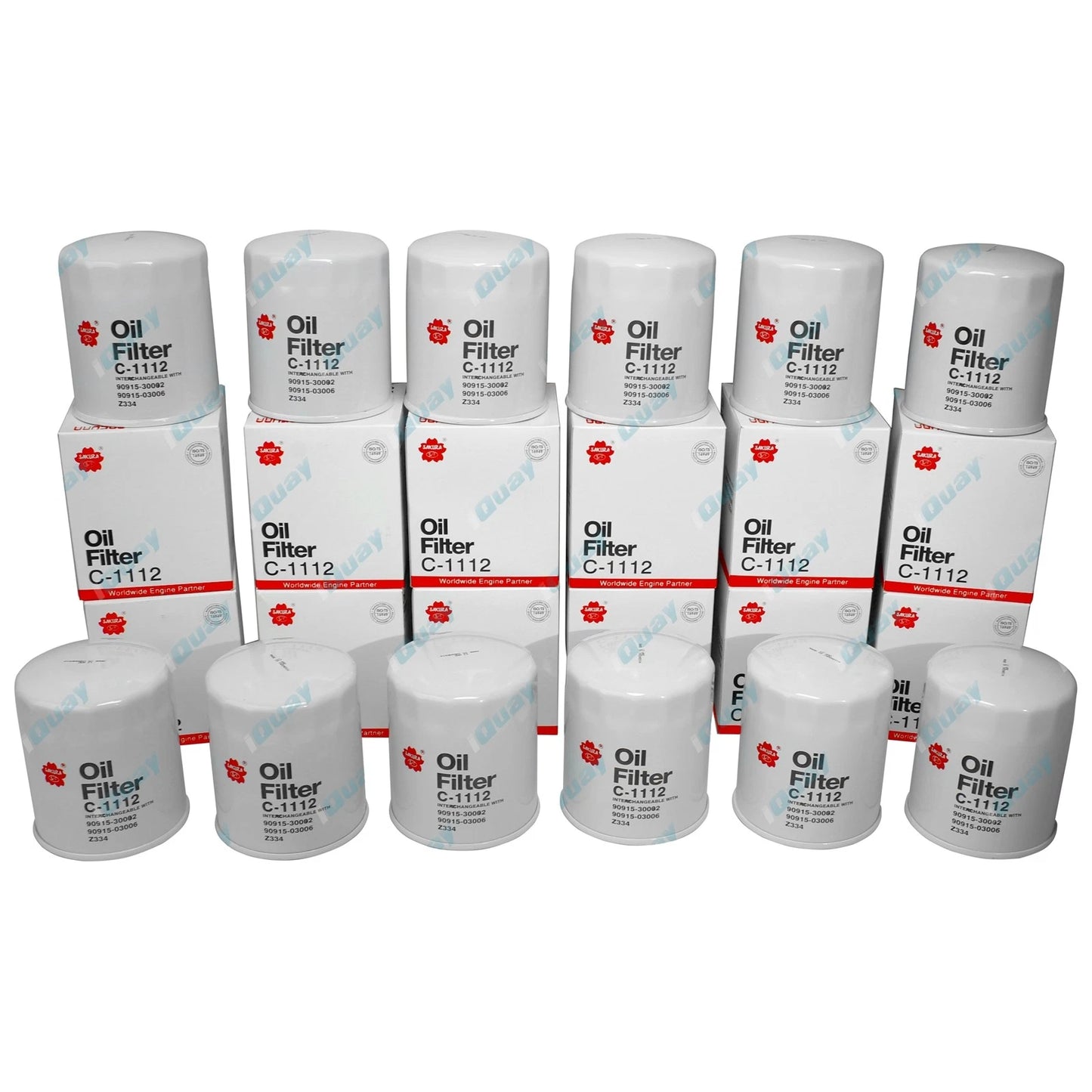 12 Oil Filters for Prado Diesel KZJ90 KZJ95 KZJ120 1KD-TE Land Cruiser KZJ73