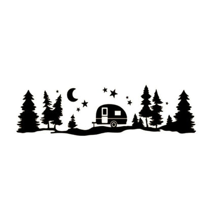 Adventure Sticker Decal Tree Moon Star Graphic for RV Camper Car
