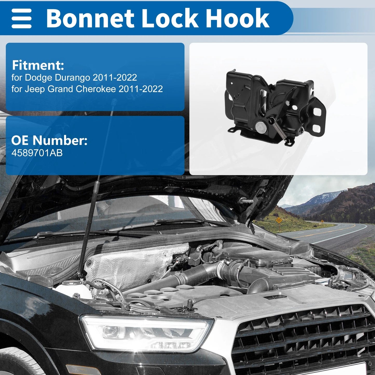 Hood Latch Assembly for Dodge Durango (2011-2022)