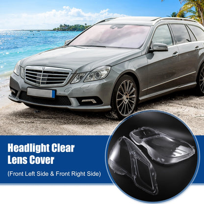 Car Headlight Clear Lens Cover for Mercedes Benz E Class (2010-2016)