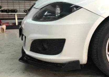 Front Bumper Lip Splitter Spoiler for Seat Leon Mk2 (2005-2012) 3 Pcs