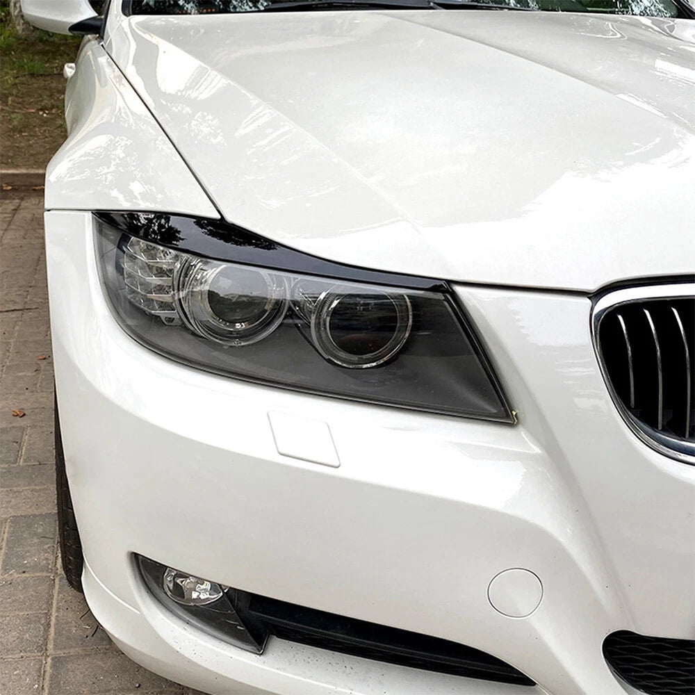 Headlight Eyelid Eyebrow Cover Trim for BMW 3 Series E90 E91 2005-2012