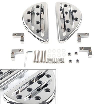 Chrome Rear Passenger Floorboard Foot Pegs for Harley Touring (1993-2023)