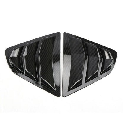 Carbon Fiber Rear Window Louver Shutter Cover Trim for Toyota Camry (2018–2021)