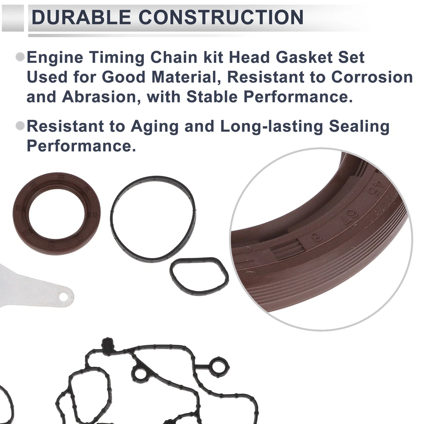 Engine Timing Cover Gasket Set for Dodge Challenger 2011-2016 3.6L 3.2L