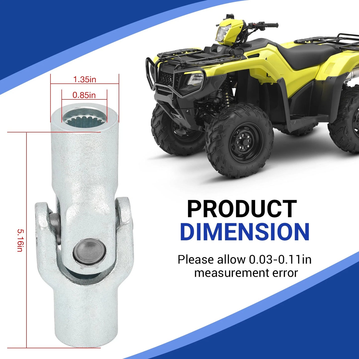 U-Joint Yoke Joint for Honda Foreman Rubicon 500 (2001–2014)