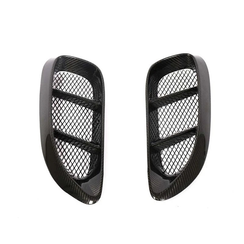 Real Carbon Fiber Side Fender Air Vent Cover Trim for Porsche 718 Cayman 2016-18