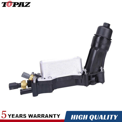 Oil Cooler Filter Adapter with Sensor for Jeep Wrangler, Grand Cherokee, Dodge (2000-2023)