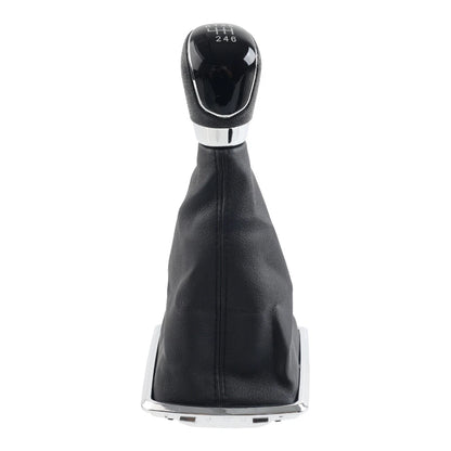 1x 6 Speed Car Shift Gear Knob with Leather Boot for Ford Focus (2005-2012)