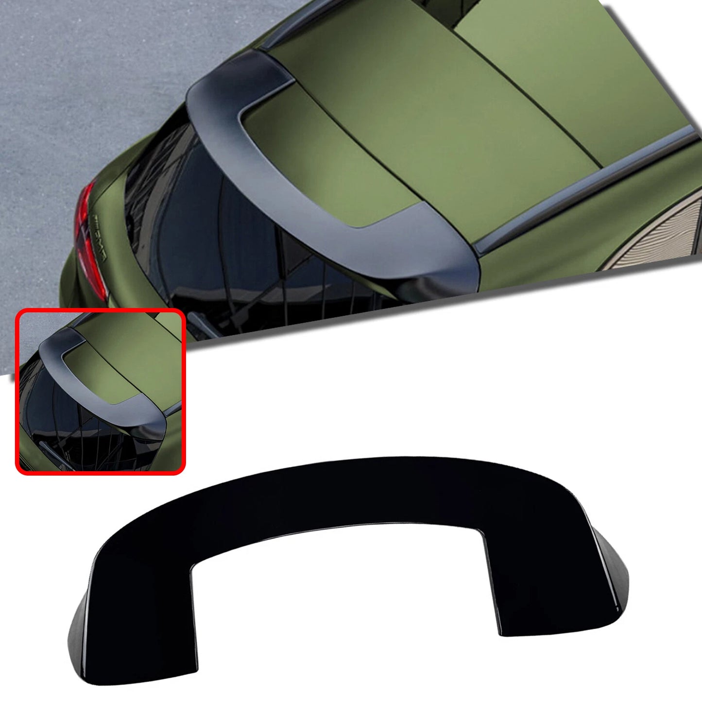 Rear Boot Spoiler Lip for Benz GLC Class X254 (2023-2024) Gloss Black