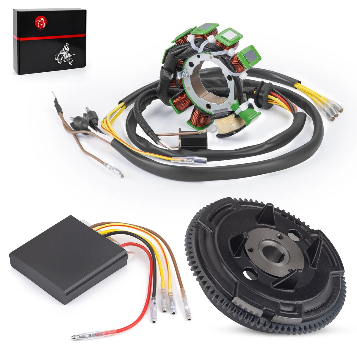 Stator & Flywheel Rotor w/ Regulator Rectifier for Polaris Xplorer 400 (1996-2002)