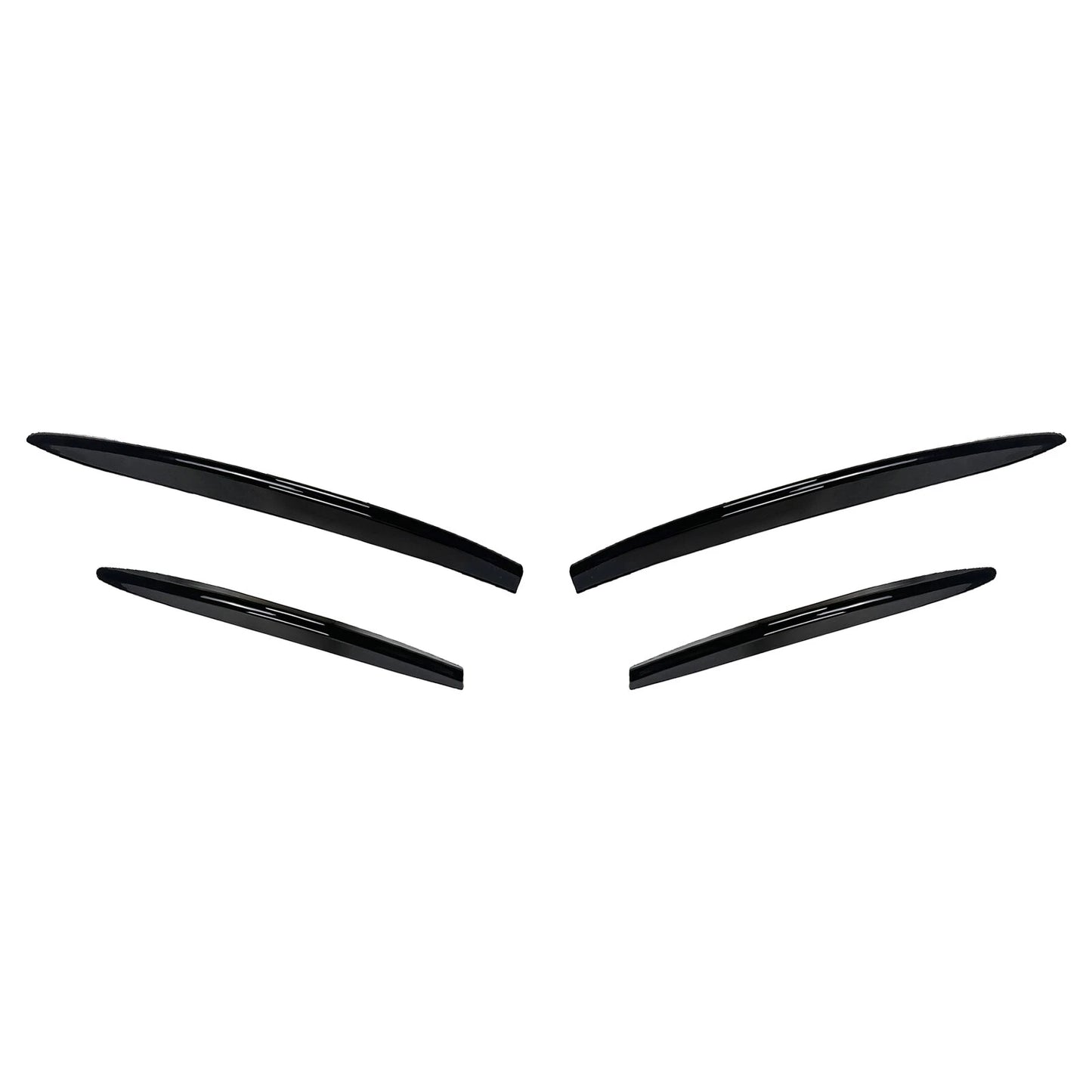 4pcs Gloss Black Front Bumper Air Vent Trims for Benz CLA Class X118 C118 (23-24)