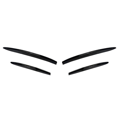 4pcs Gloss Black Front Bumper Air Vent Trims for Benz CLA Class X118 C118 (23-24)