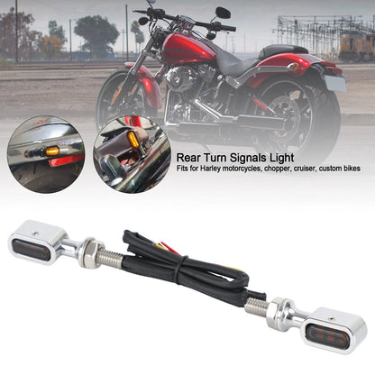 LED Rear Mini Turn Signal for Harley Sportster, Touring, Dyna, Softail (2000-2023)