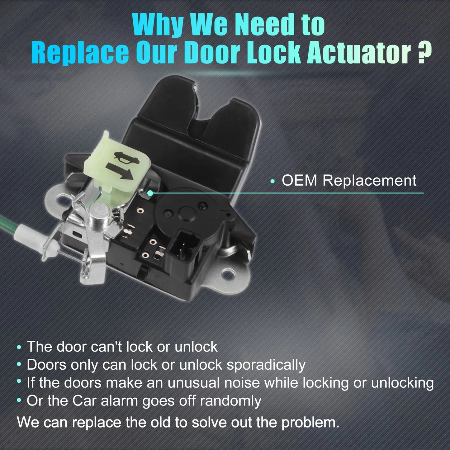 Rear Liftgate Door Lock Actuator Motor for Kia Cadenza (2014-2016)