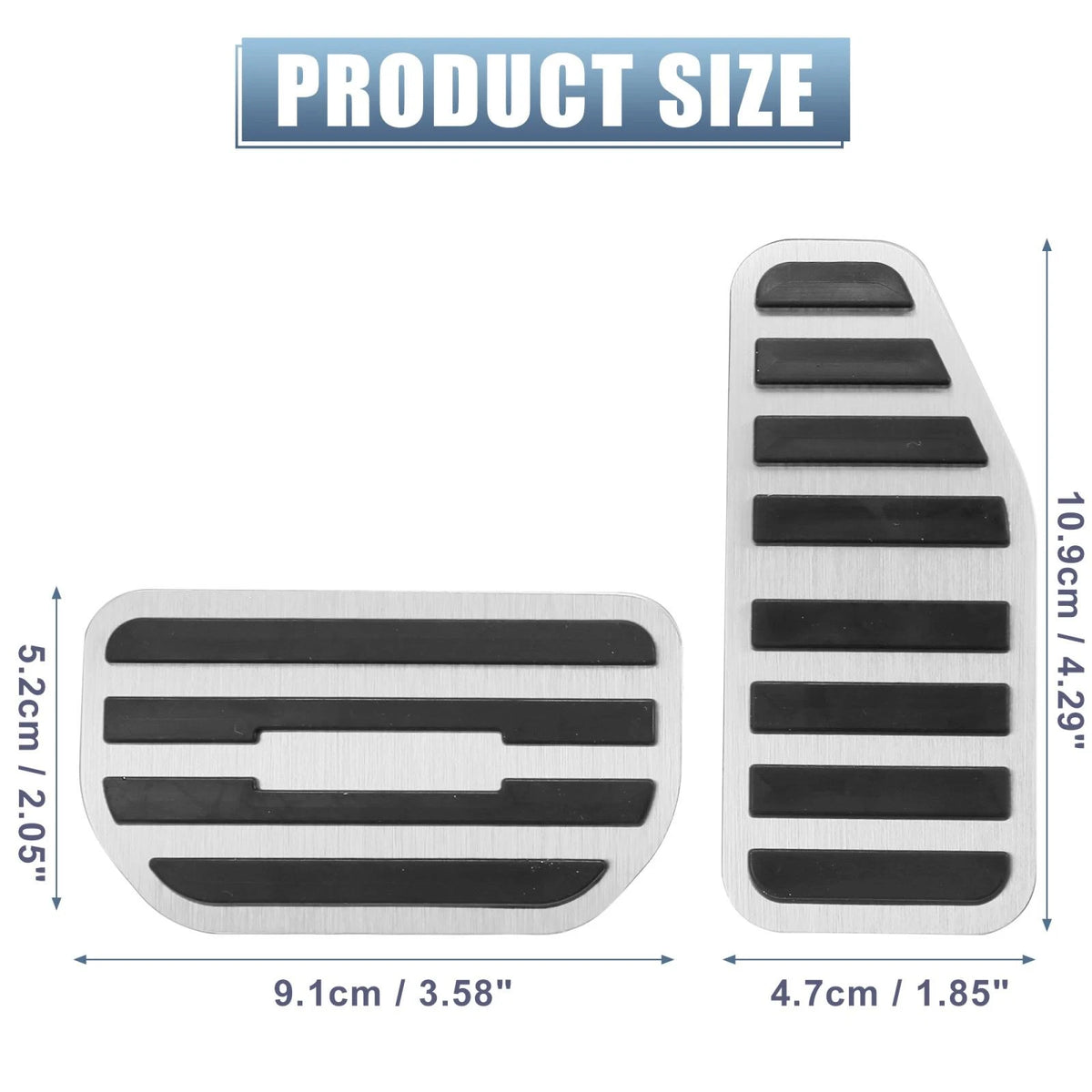 Foot Pads Accelerator Gas Brake Pedal Covers for Suzuki Solio (2001-2015)