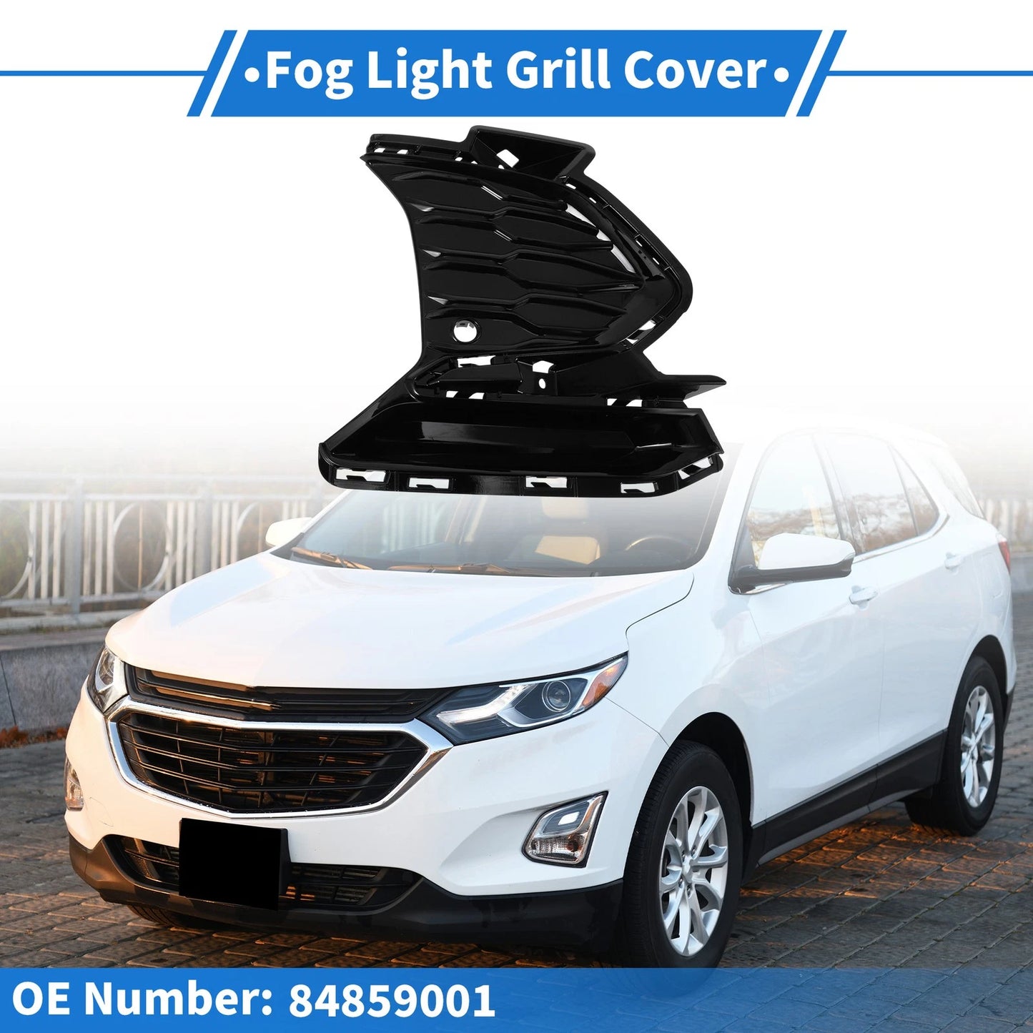 1Pc Front Right Fog Light Grill for Chevrolet Equinox (2022-2024)