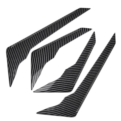Carbon Fiber Front Bumper Side Spoiler Trim for Audi Q5 (2021-2024)
