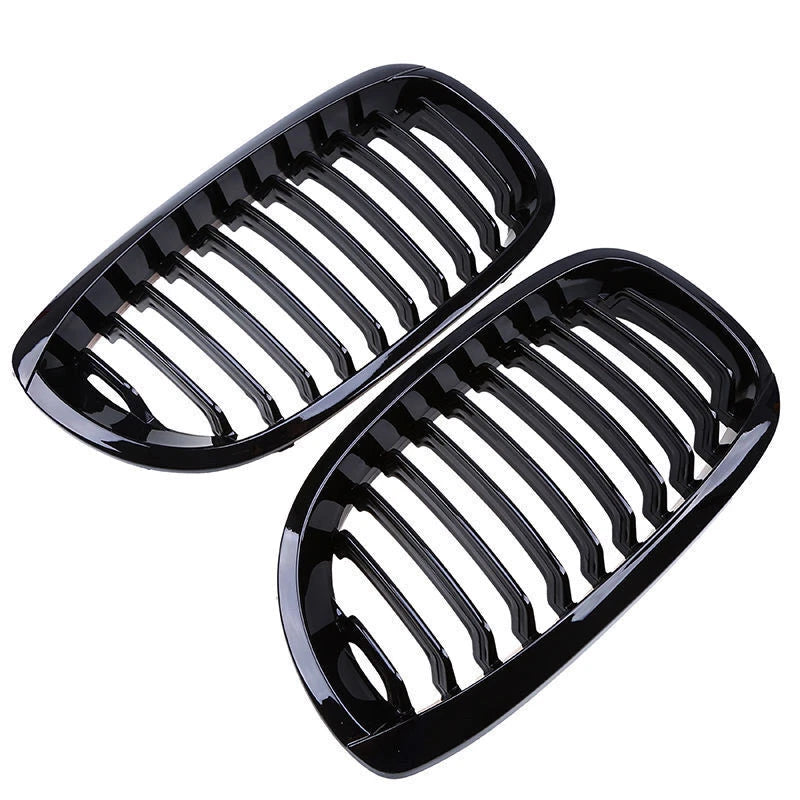 Gloss Black Front Kidney Grille for BMW 3-Series E46 Coupe (2003-2006)