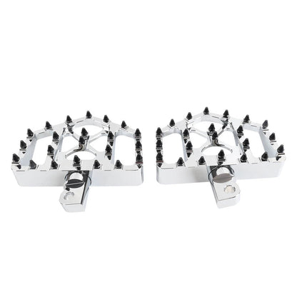 Wide Foot Pegs MX Style Floorboard for Harley Touring Softail Dyna