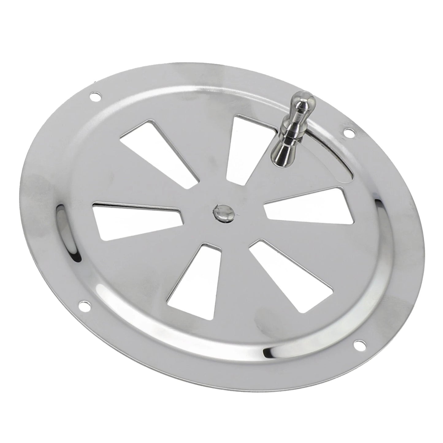 5 x Stainless Steel Marine Air Vent Butterfly Boat Round Louvered Vent for Boat