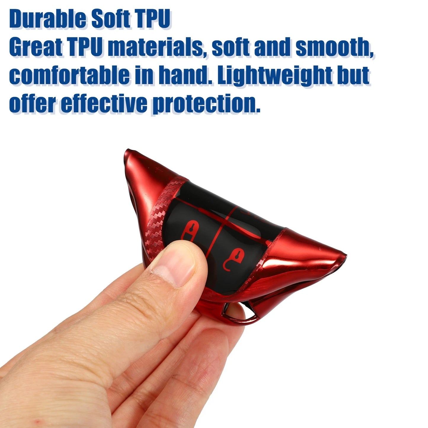 TPU 3 Button Keyless Entry Remote Cover for Dodge Charger Hellcat