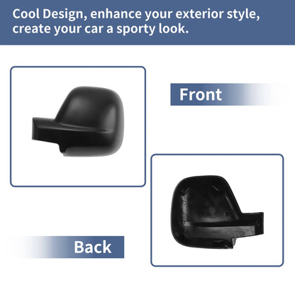 Mirror Cover Cap Replacement Black for Citroen Dispatch Jumpy (2016-2024) 1 x Pc