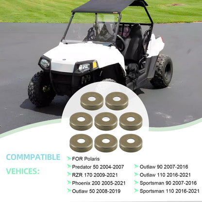 8x Front A-Arm Bushing Rubber Cap for Polaris Outlaw 50 (2008–2019)