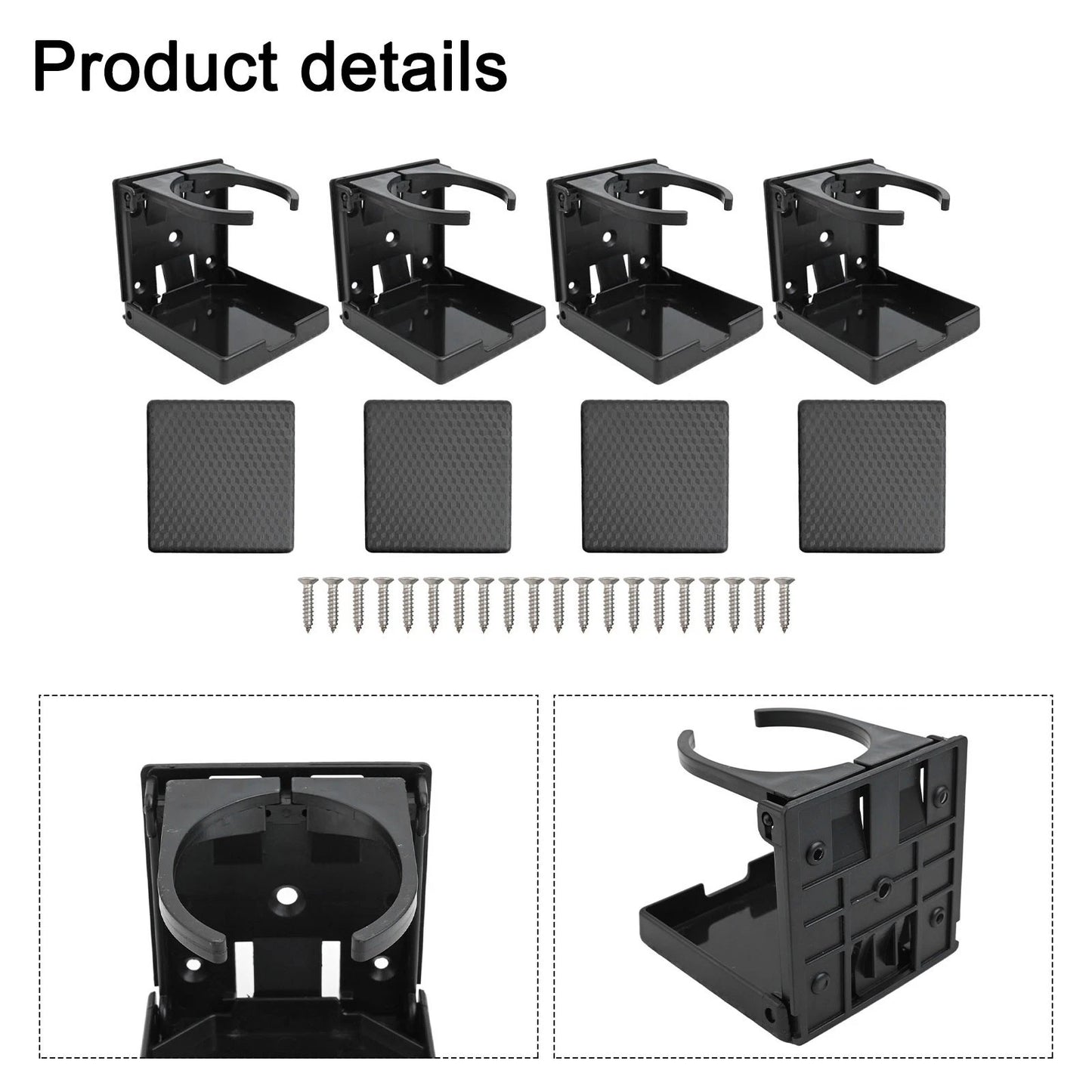 Set 4 x Waterproof Adjustable Drink Holders