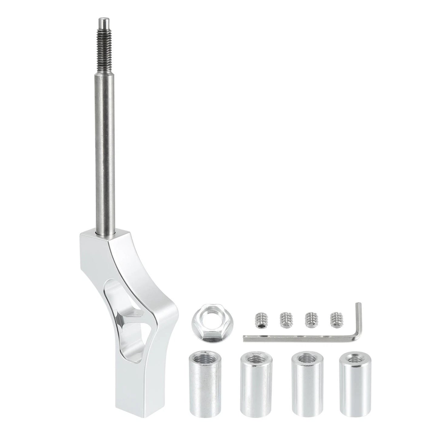Gear Shift Knob Extender for Honda EG EK Silver Tone M10X1.5 (1992-2000)