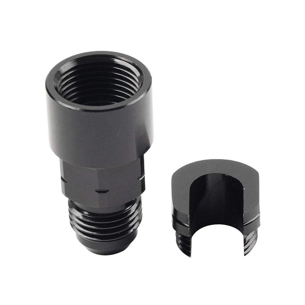 6AN Male to 5/16" Quick Disconnect EFI Fuel Rail Adapter for GM LS (2001-2023)