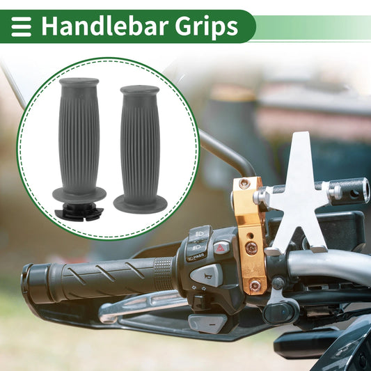 7/8" 22mm Hand Grips Cover TPU Gray for Motorcycle