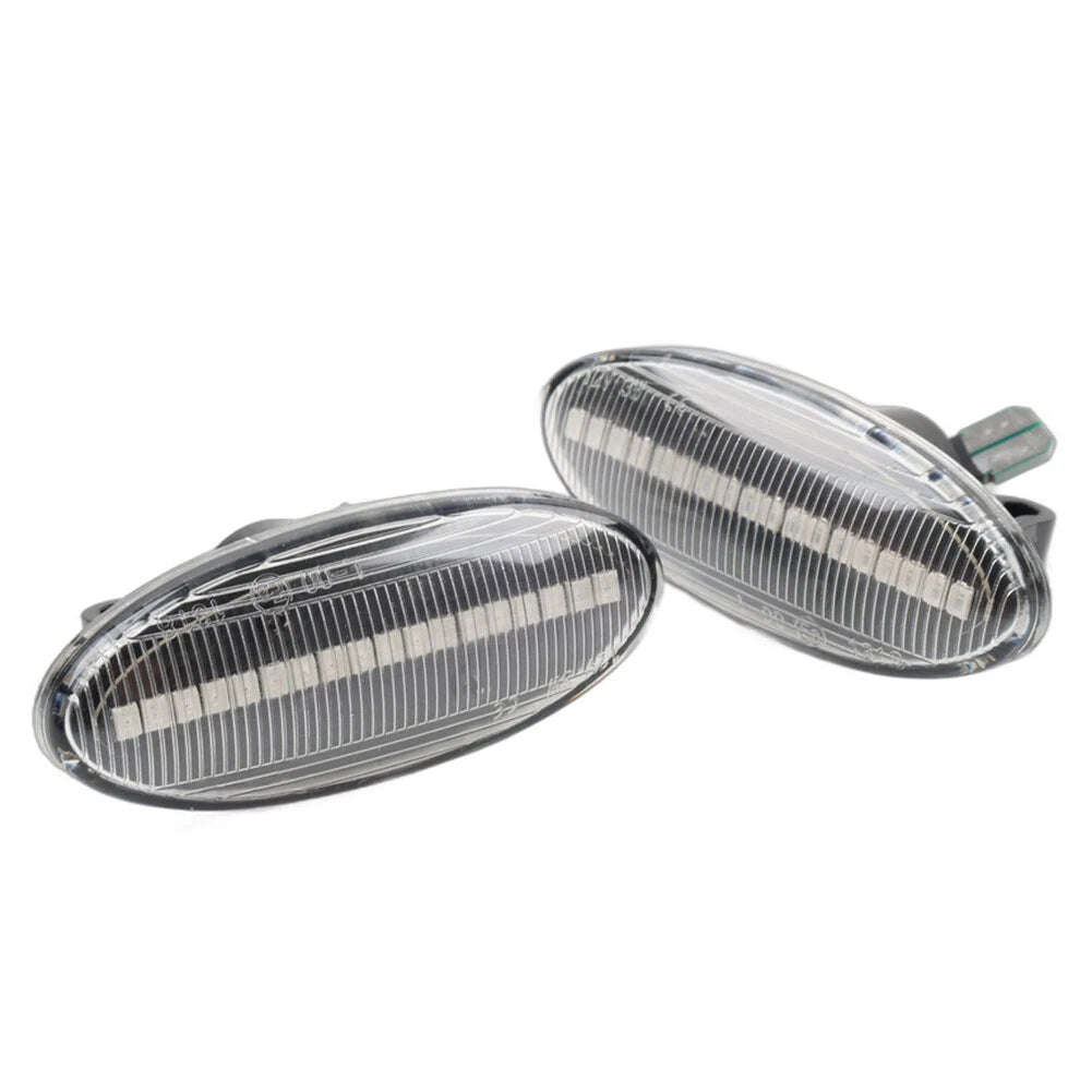 Dynamic Clear LED Side Marker Turn Signal Light for Nissan Qashqai Juke X-Trail