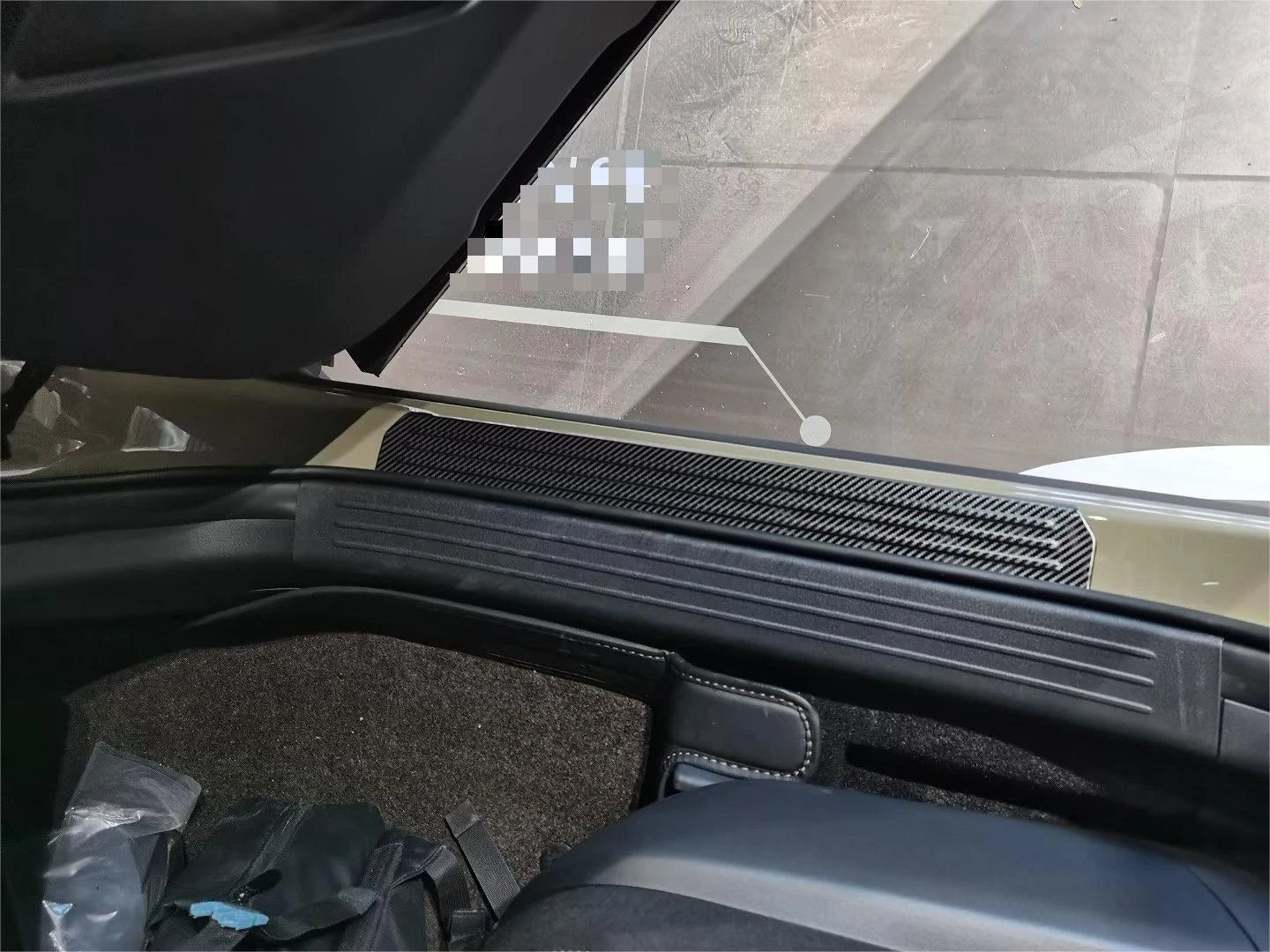 Steel Fiber Outer Door Sill Scuff Plate Cover for 2023-2024 Mazda CX-50