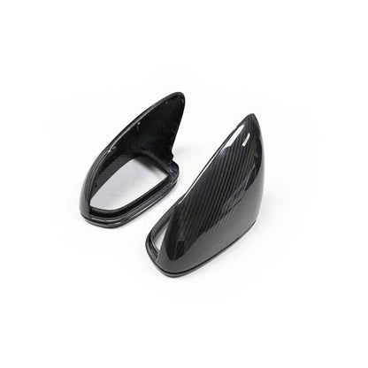 Real Carbon Fiber Side Wing Mirror Cover Housing For 981 Cayman 2012-2016