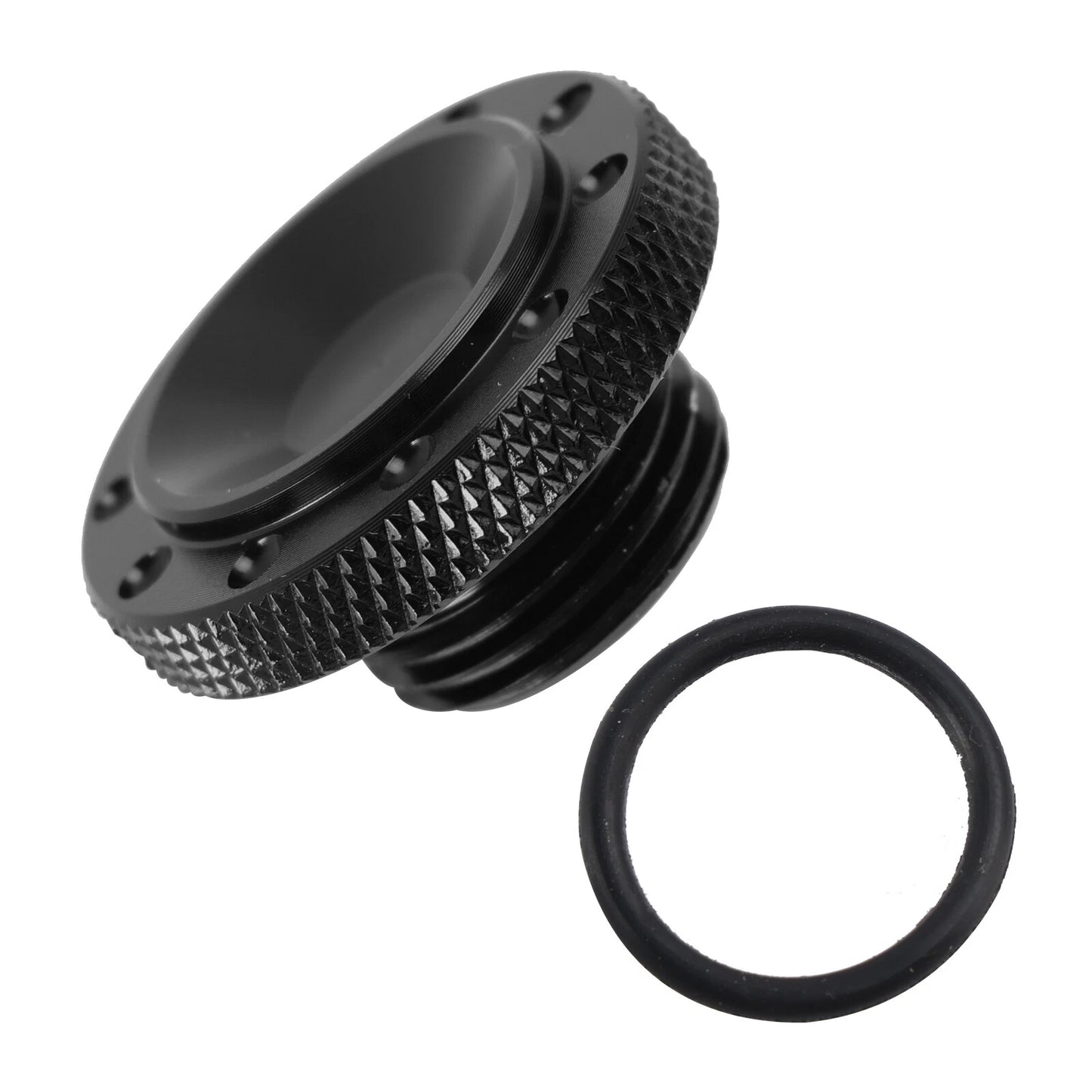 CNC Oil Filler Plug Black for Scrambler 400X / Speed 400 / T4 (2023-2025)