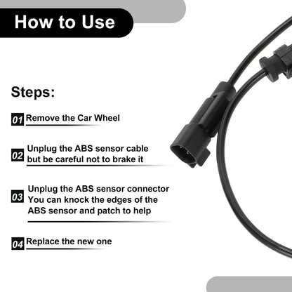 ABS Wheel Speed Sensor for Dodge Ram 1500 Pickup 2009-2010