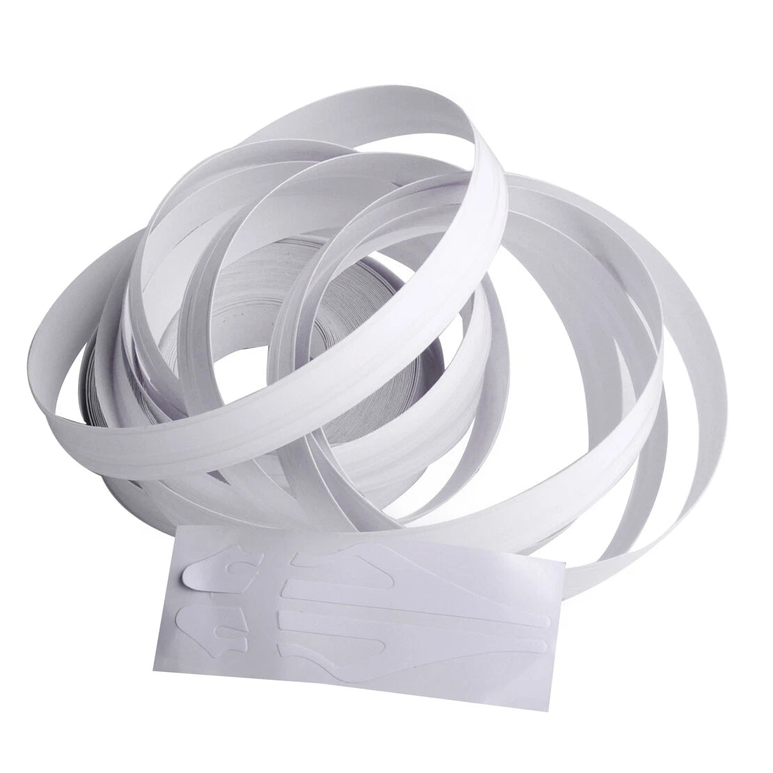 9.8m Double Pin Stripe Sticker Tape Vinyl Decal for Car Body - White