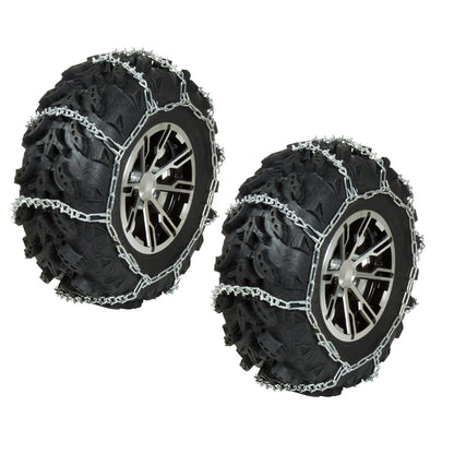 Pair Rear V-Bar ATV Tire Chains for Polaris Trail Blazer 330 (2008–2013)
