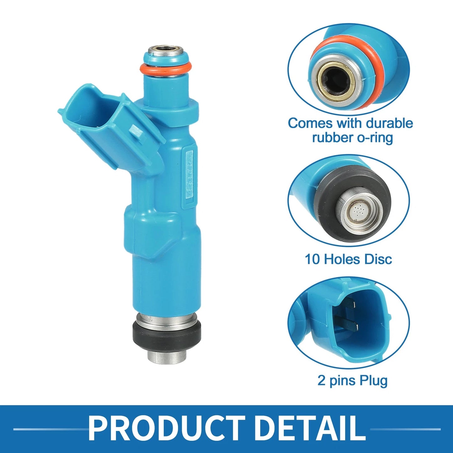 Fuel Injector 4 x Blue for Toyota Yaris (1999-2005) 1.0L 1.3L