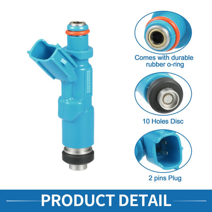 Fuel Injector 4 x Blue for Toyota Yaris (1999-2005) 1.0L 1.3L