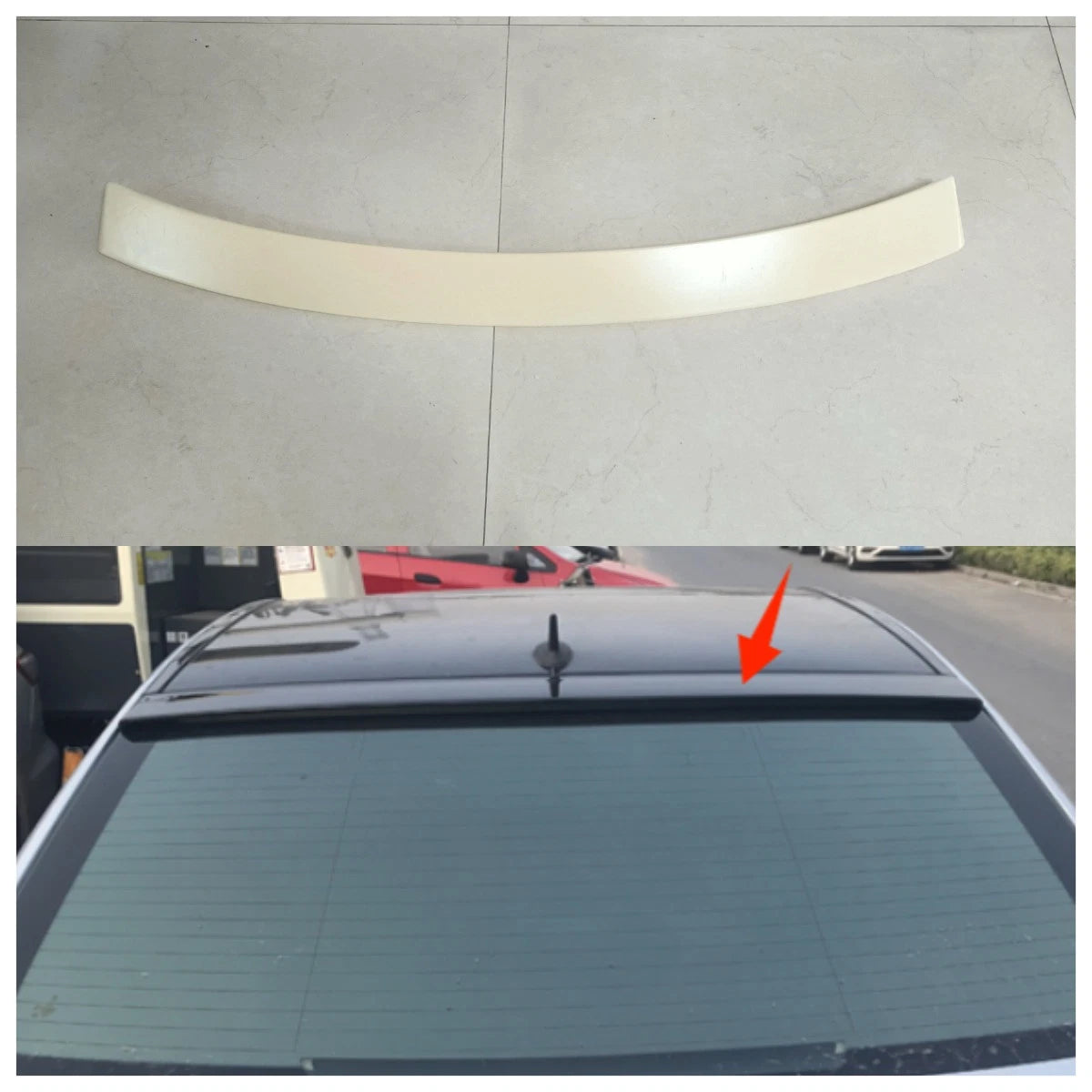 Rear Roof Spoiler Wing ABS Unpainted for Mercedes C Class W204 Sedan (2008-2014)