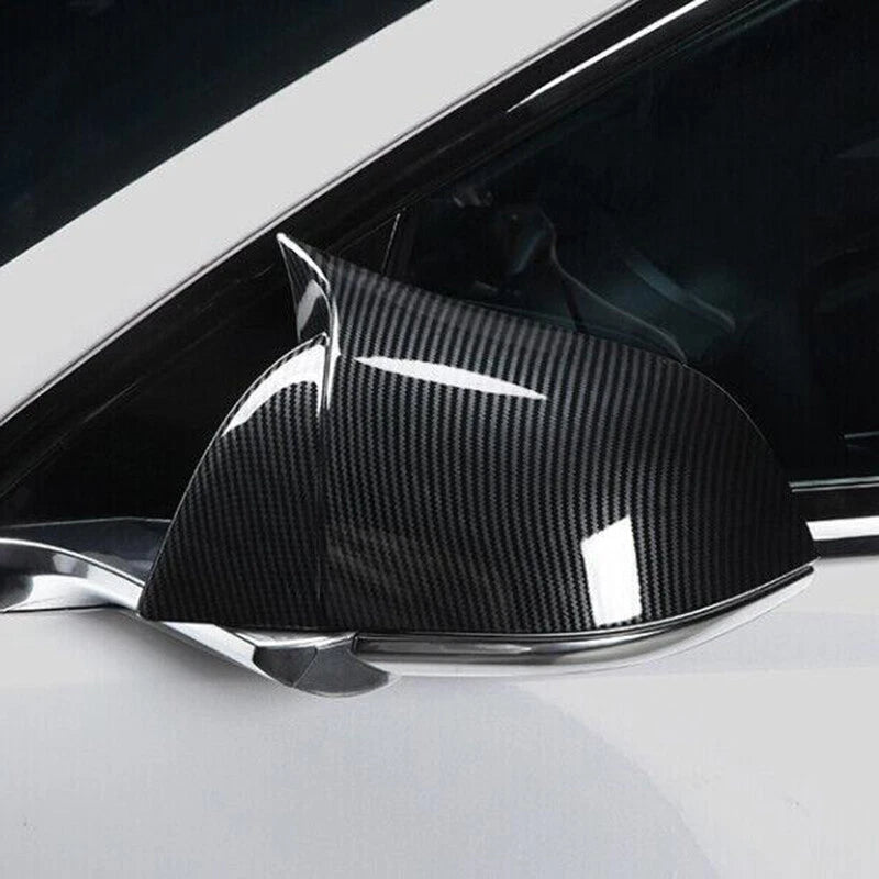 Carbon Fiber Look Side Mirror Covers for Tesla Model 3 (2017-2023)