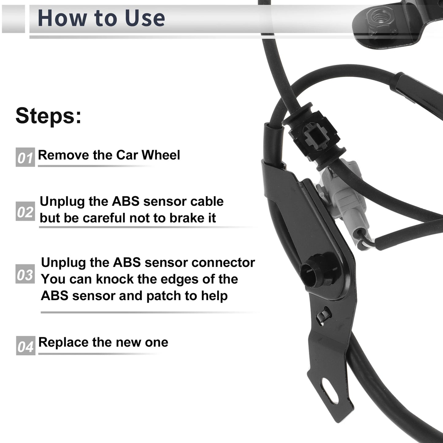 ABS Wheel Speed Sensor for Toyota 4Runner 1996-2002 Front Left 1 x Unit