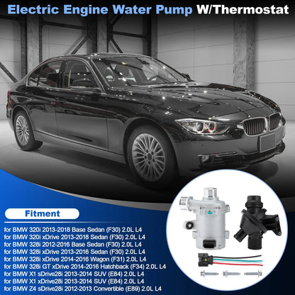 Electric Water Pump W/Thermostat for BMW 320i 328i X1 Z4